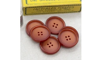 6 Boutons / 27MM / Rouge