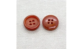 10 Boutons / 12MM / Rouge