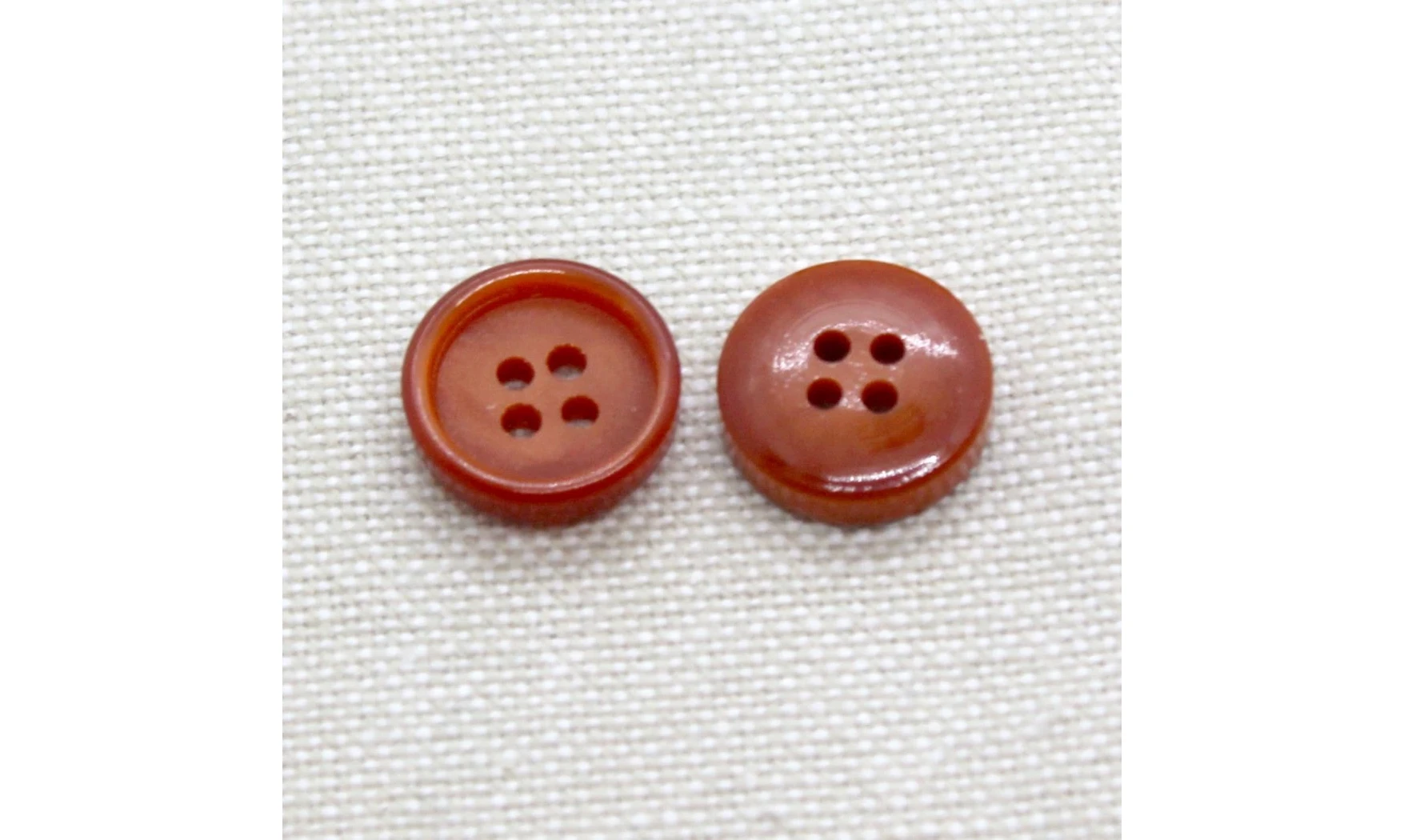 10 Boutons / 12MM / Rouge