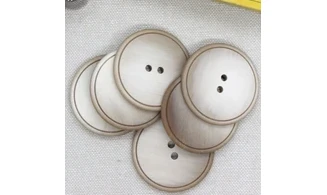 6 Boutons / 36MM / Brun