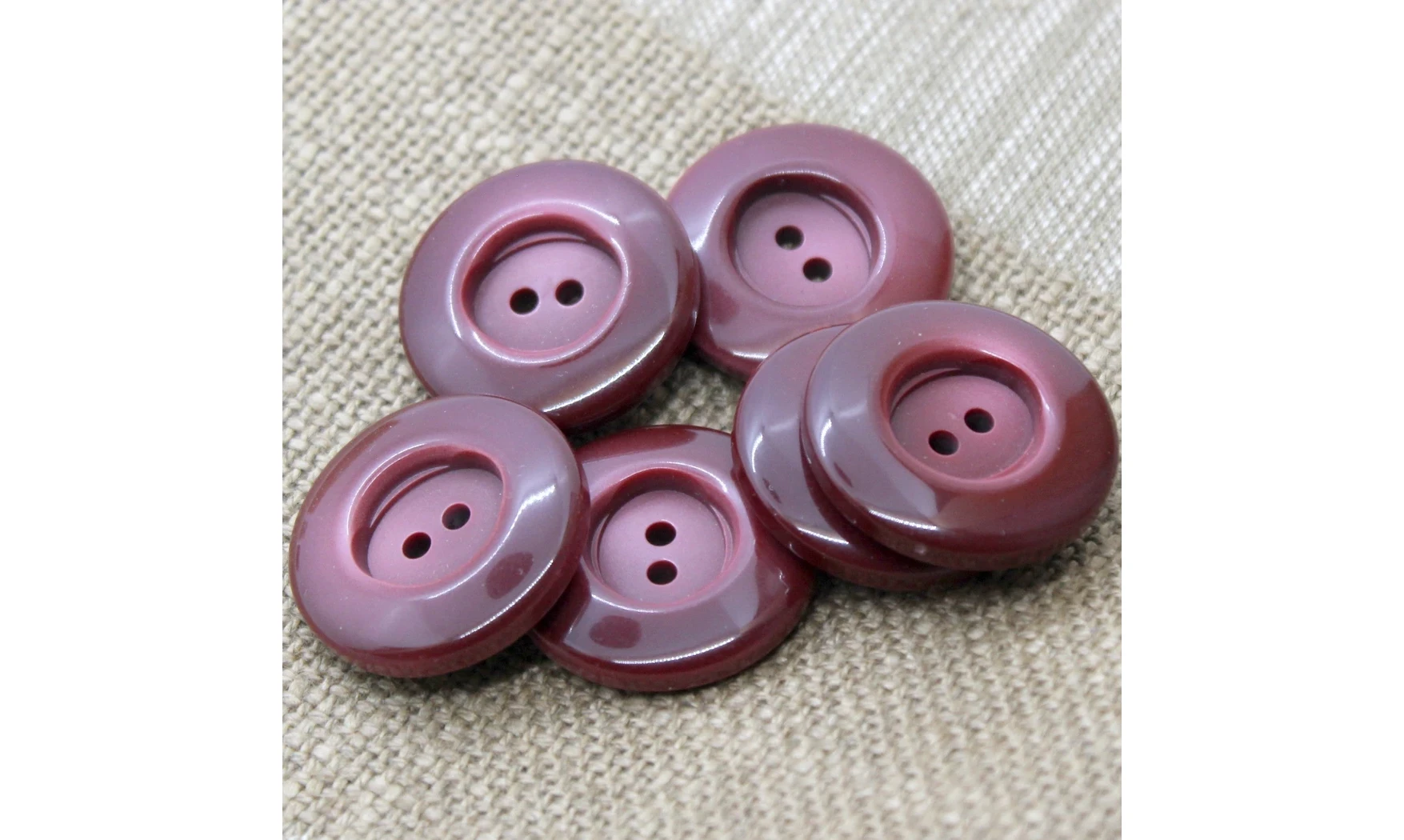 6 Boutons / 28MM / Rose