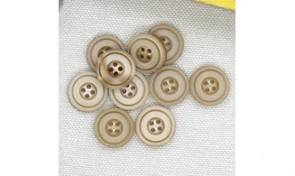 10 Boutons / 14MM / Brun