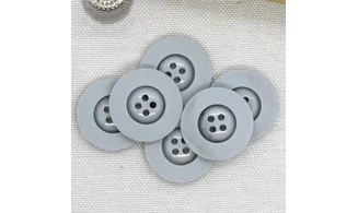 6 Boutons / 23MM / Gris