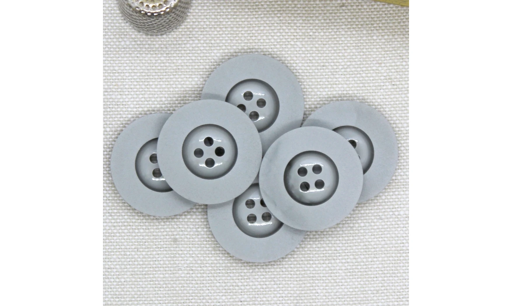 6 Boutons / 23MM / Gris