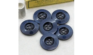 6 Boutons / 28MM / Bleu