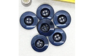6 Boutons / 28MM / Bleu