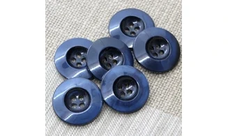 6 Boutons / 28MM / Bleu