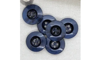 6 Boutons / 23MM / Bleu