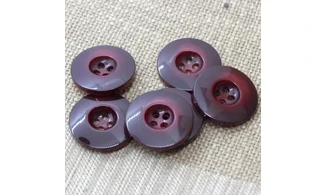 6 Boutons / 27MM / Bordeaux
