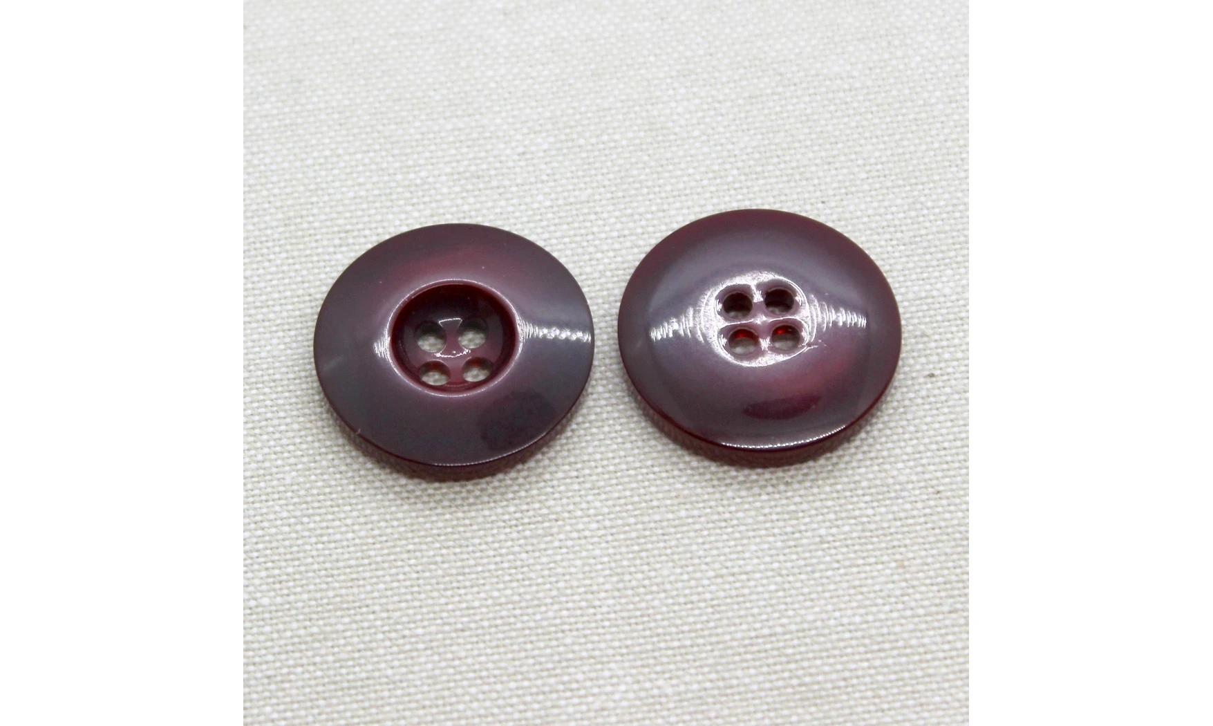 6 Boutons / 27MM / Bordeaux
