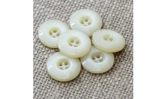 6 Boutons / 18MM / Beige