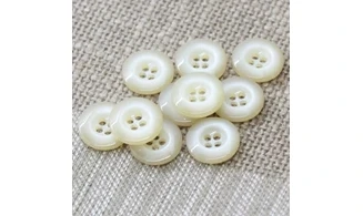 10 Boutons / 14MM / Beige