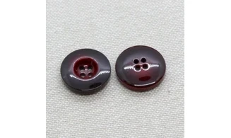 6 Boutons / 18MM / Bordeaux