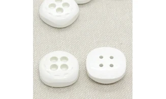 6 boutons / 20MM / Blanc