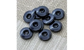 10 Boutons / 14MM / Noir