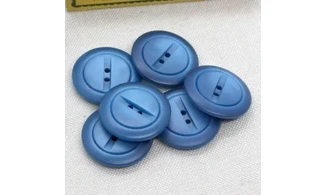 6 Boutons / 27MM / Bleu