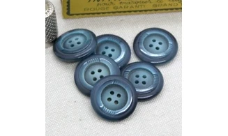 6 Boutons / 23MM / Bleu