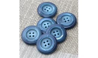 6 Boutons / 23MM / Bleu
