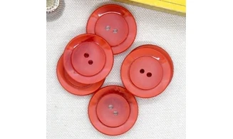 Vintage button Red