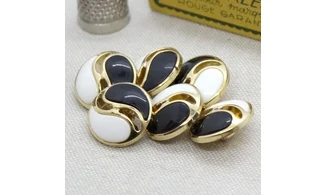 6 Boutons / 20MM / Yin et Yang