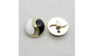 6 Boutons / 20MM / Yin et Yang