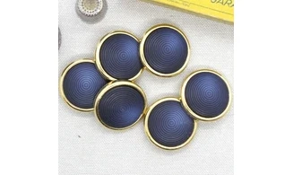 Vintage button Blue