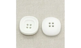 6 buotons / 20MM / Blanc