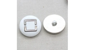 Vintage button White