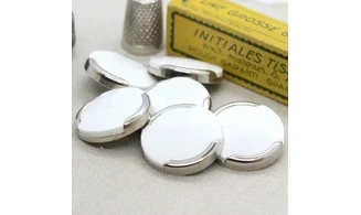 Vintage button White