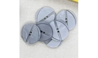 6 Boutons / 28MM / Gris