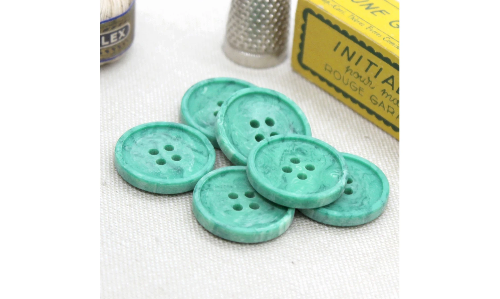 6 Boutons / 22MM / Vert