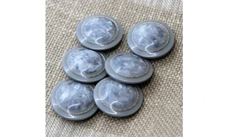 Vintage button Grey