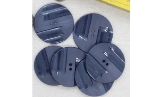 6 Boutons / 36MM / Bleu marine