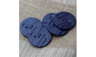6 Boutons / 36MM / Bleu marine