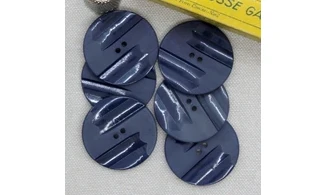 6 Boutons / 31MM / Bleu marine