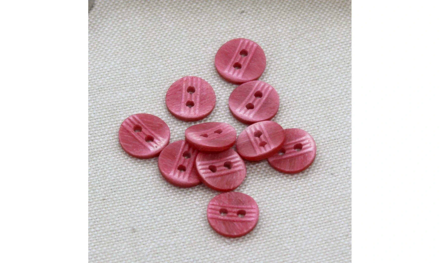 10 Boutons / 11MM / Rose