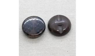 6 Boutons / 22MM / Brun "Plumage"