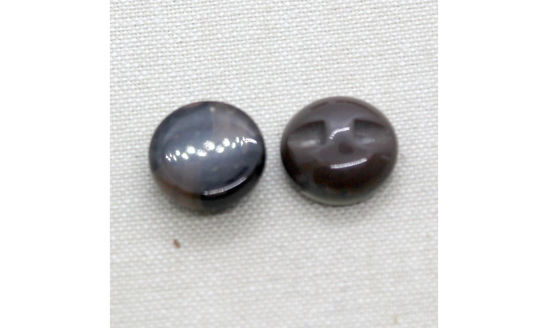 6 Boutons / 17MM / Brun "Plumage"