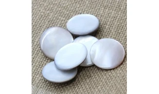 6 Boutons / 23MM / Nacre