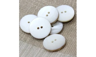 6 Boutons / 28MM / Nacre