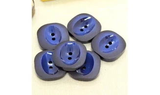 6 boutons / 28MM / Bleu