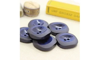 6 boutons / 28MM / Bleu