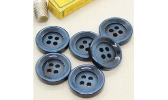 6 boutons / 35MM / Bleu