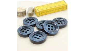 6 boutons / 35MM / Bleu