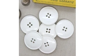 Boutons VINTAGE / 35MM / Blanc