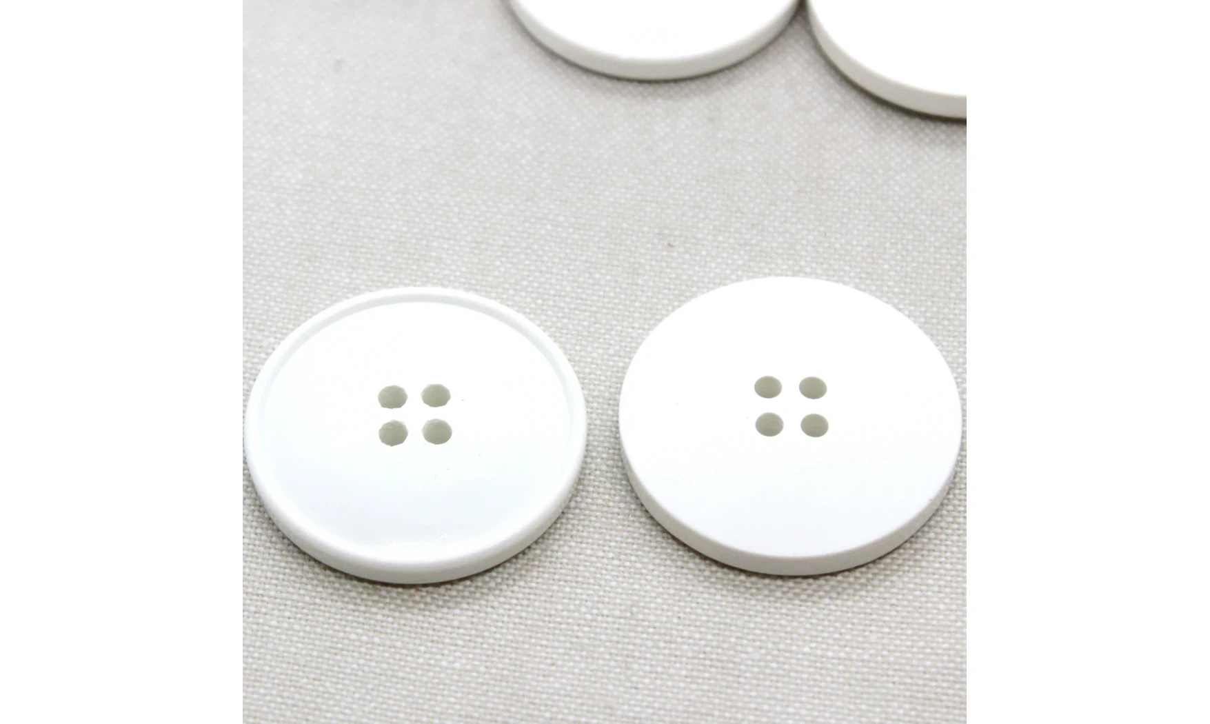 Boutons VINTAGE / 35MM / Blanc