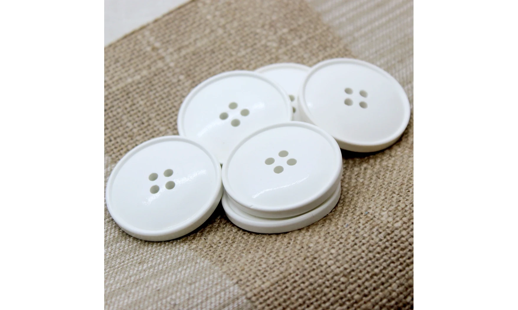 Boutons VINTAGE / 35MM / Blanc