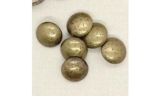 6 boutons / 21,5MM / Doré