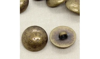 6 boutons / 21,5MM / Doré