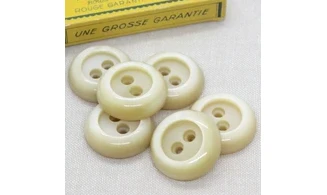 6 boutons / 30MM / Ivoire